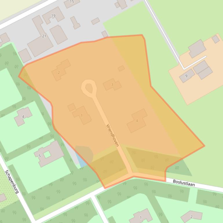 Kaart van postcodegebied 4317MK.