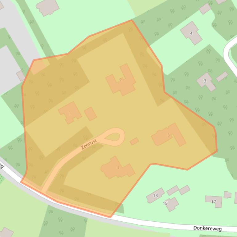 Kaart van postcodegebied 4317MN.