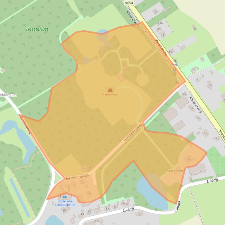 Kaart van postcodegebied 4317ND.