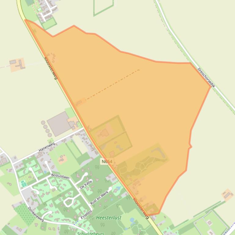 Kaart van postcodegebied 4317NE.