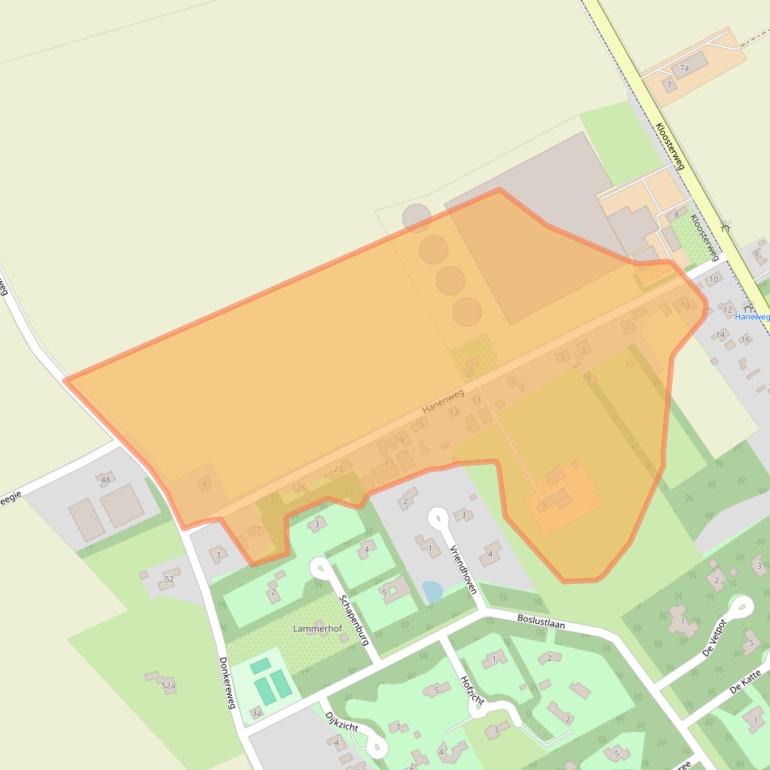 Kaart van postcodegebied 4317NJ.