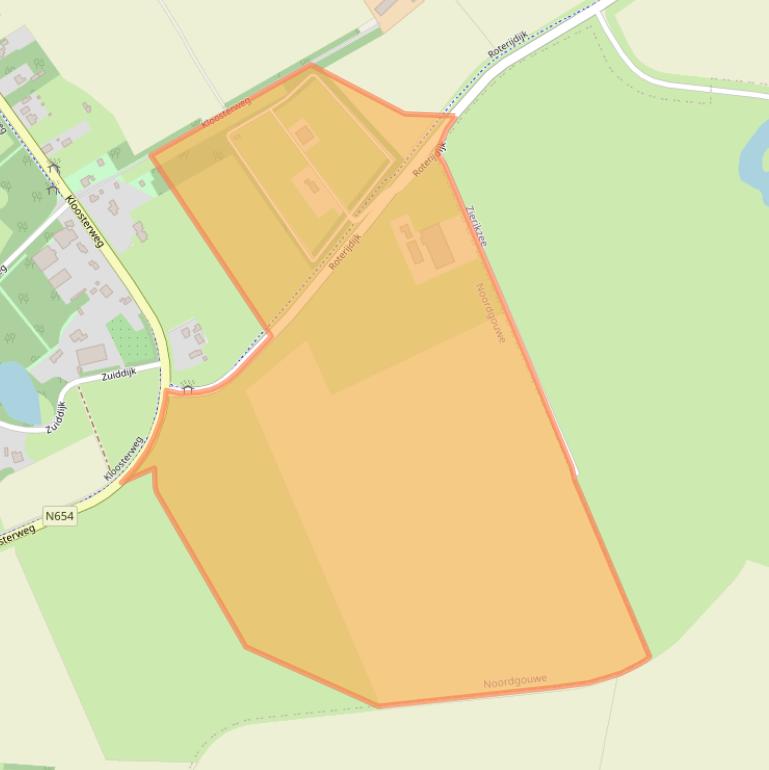 Kaart van postcodegebied 4317PW.