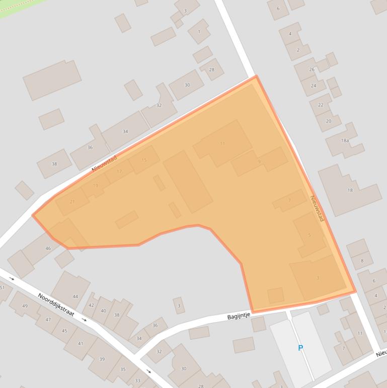 Kaart van postcodegebied 4318BM.