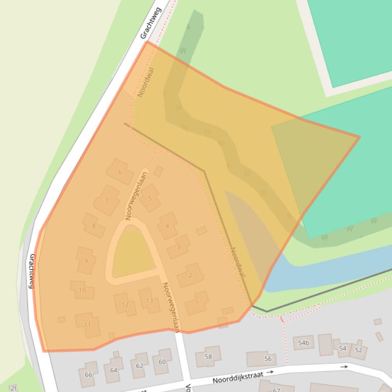 Kaart van postcodegebied 4318CB.