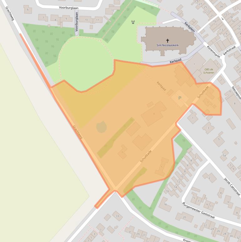 Kaart van postcodegebied 4318EH.