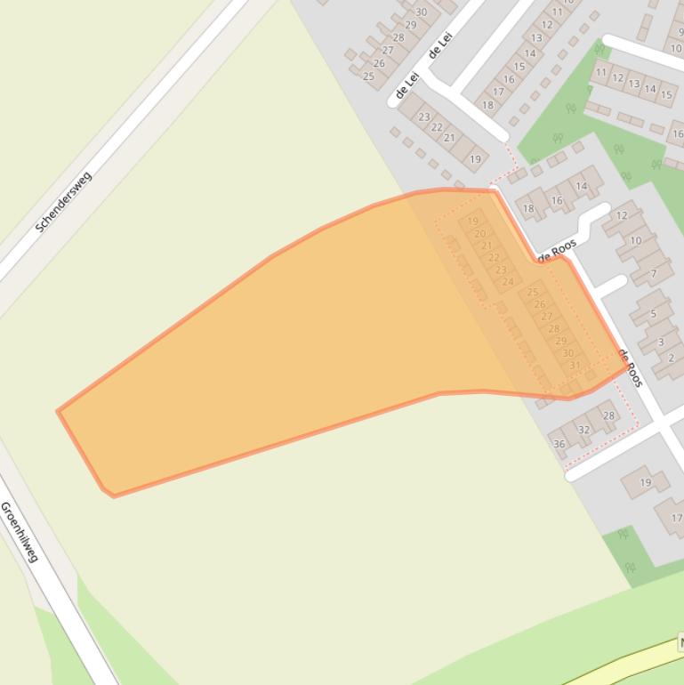 Kaart van postcodegebied 4318EX.