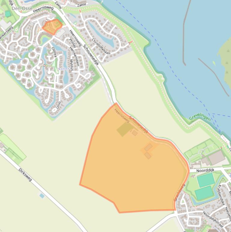 Kaart van postcodegebied 4318TN.