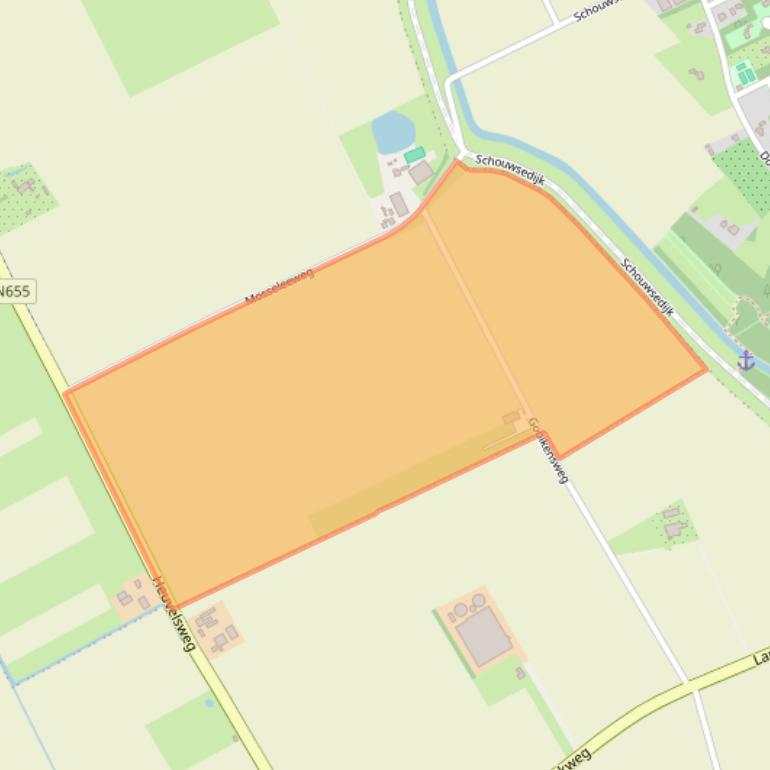 Kaart van postcodegebied 4321PD.