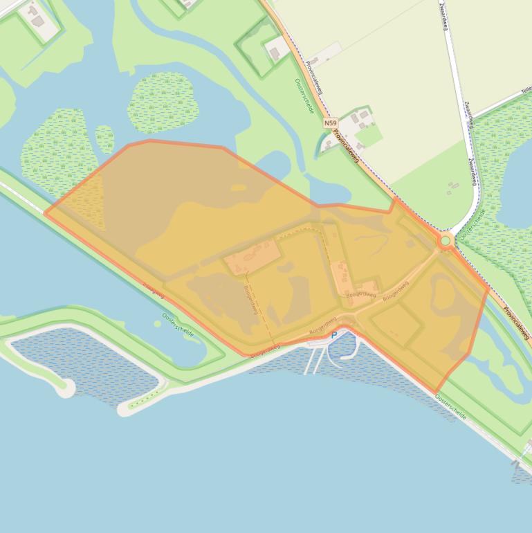 Kaart van postcodegebied 4321SN.