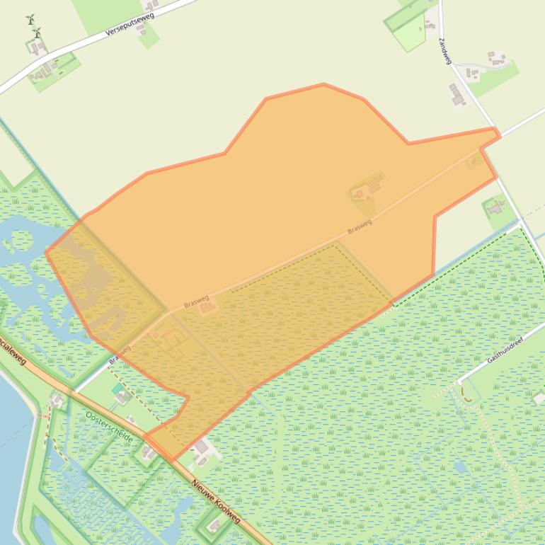 Kaart van postcodegebied 4321TB.