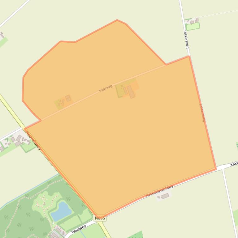 Kaart van postcodegebied 4321TK.