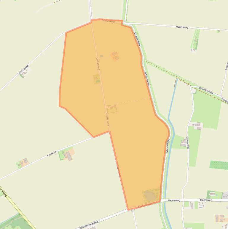 Kaart van postcodegebied 4321TL.