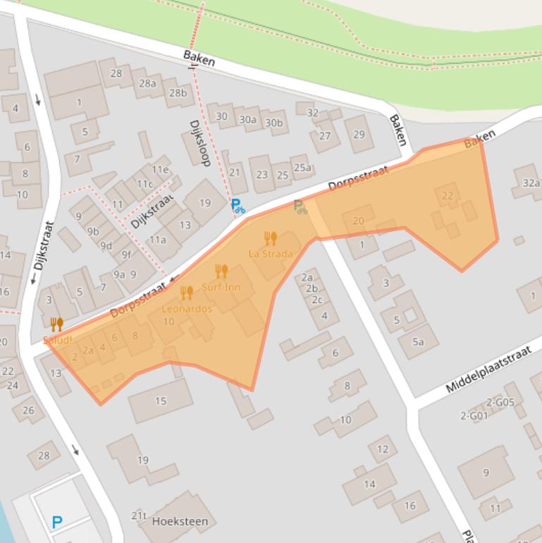 Kaart van postcodegebied 4322AD.