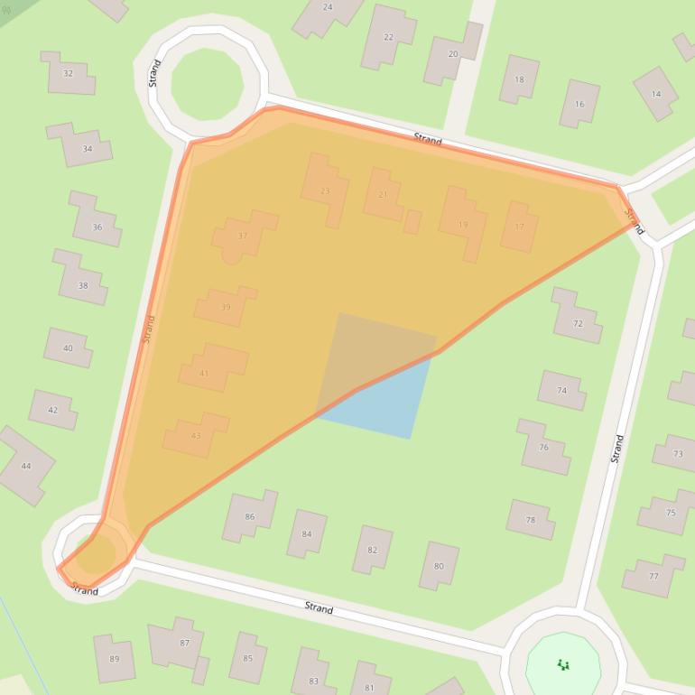 Kaart van postcodegebied 4322DG.