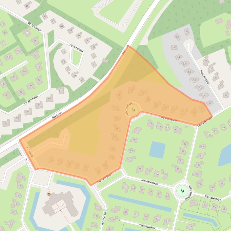 Kaart van postcodegebied 4322DL.