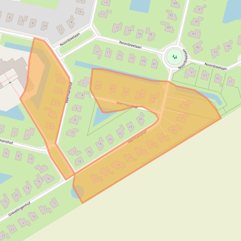 Kaart van postcodegebied 4322DS.