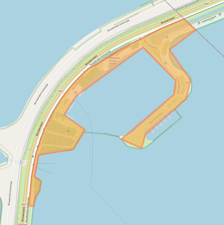 Kaart van postcodegebied 4322NX.