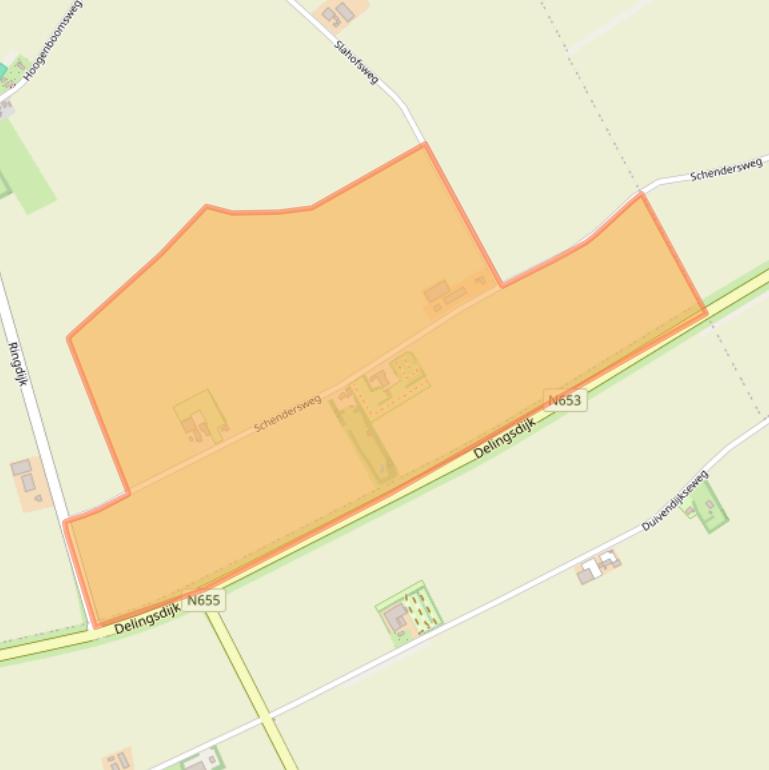 Kaart van postcodegebied 4322TD.