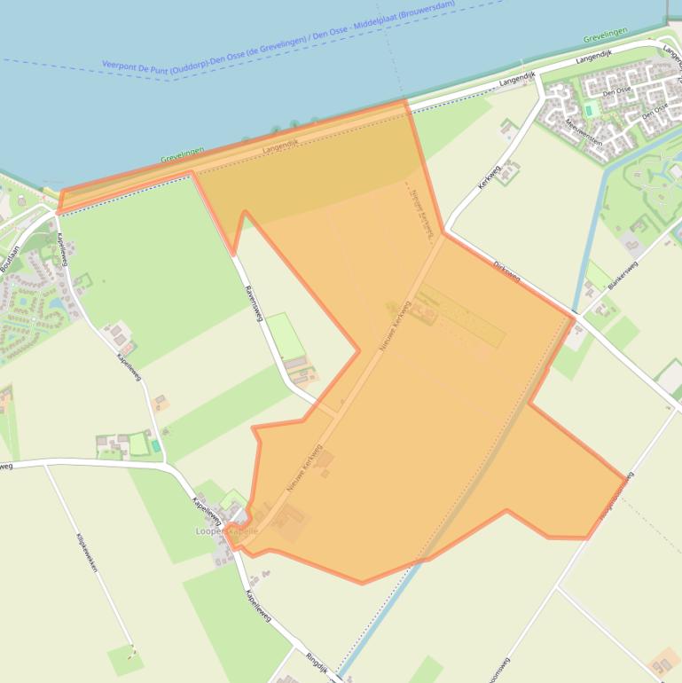 Kaart van postcodegebied 4322TH.