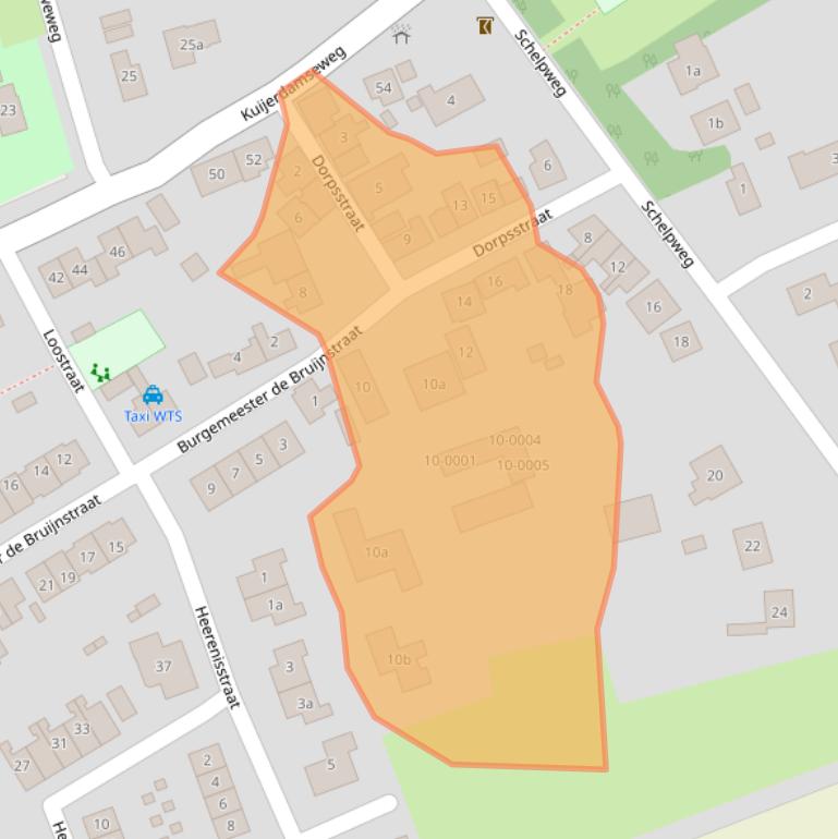 Kaart van postcodegebied 4323LJ.