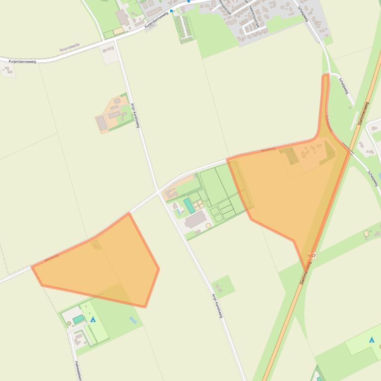 Kaart van postcodegebied 4323LR.