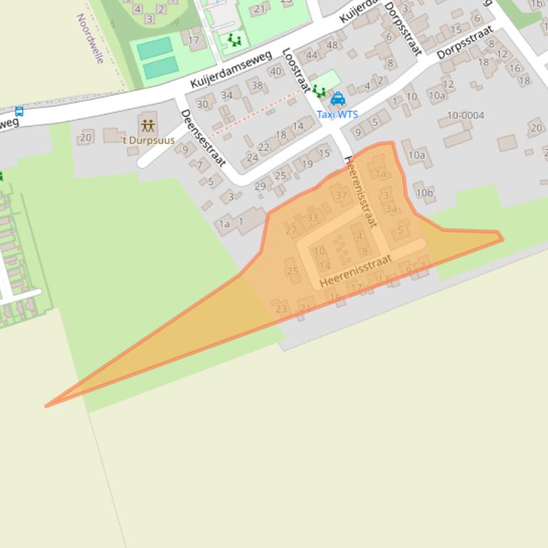 Kaart van postcodegebied 4323LS.