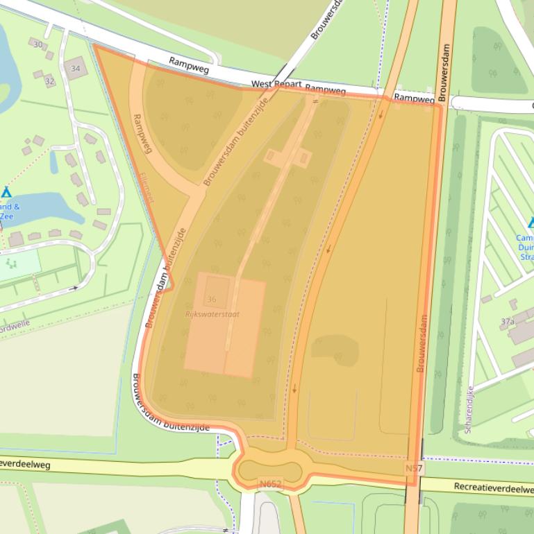 Kaart van postcodegebied 4323LZ.