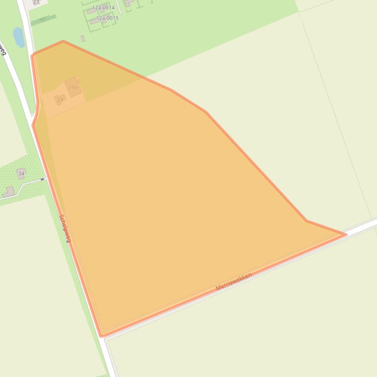 Kaart van postcodegebied 4323TA.