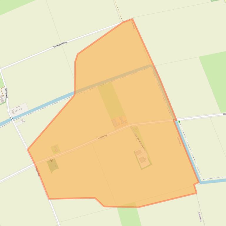 Kaart van postcodegebied 4323TC.