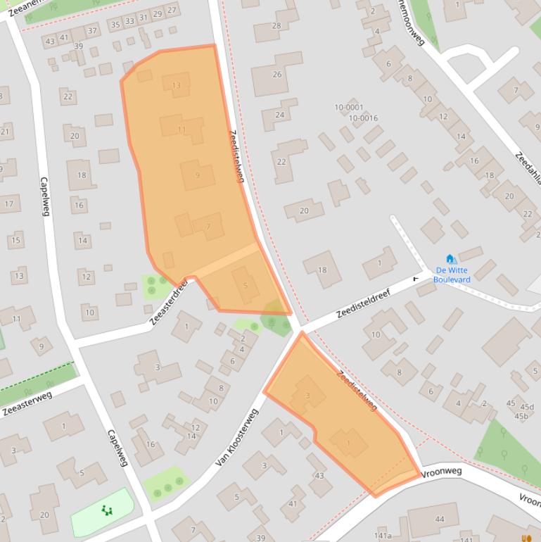 Kaart van postcodegebied 4325BK.