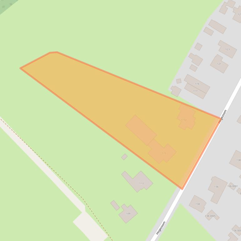 Kaart van postcodegebied 4325CG.