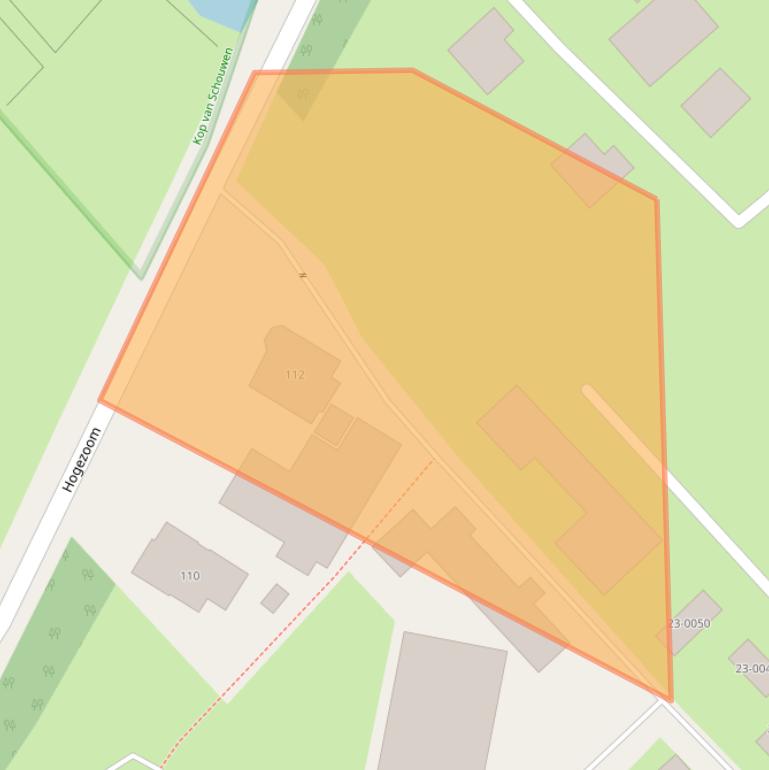 Kaart van postcodegebied 4325CK.