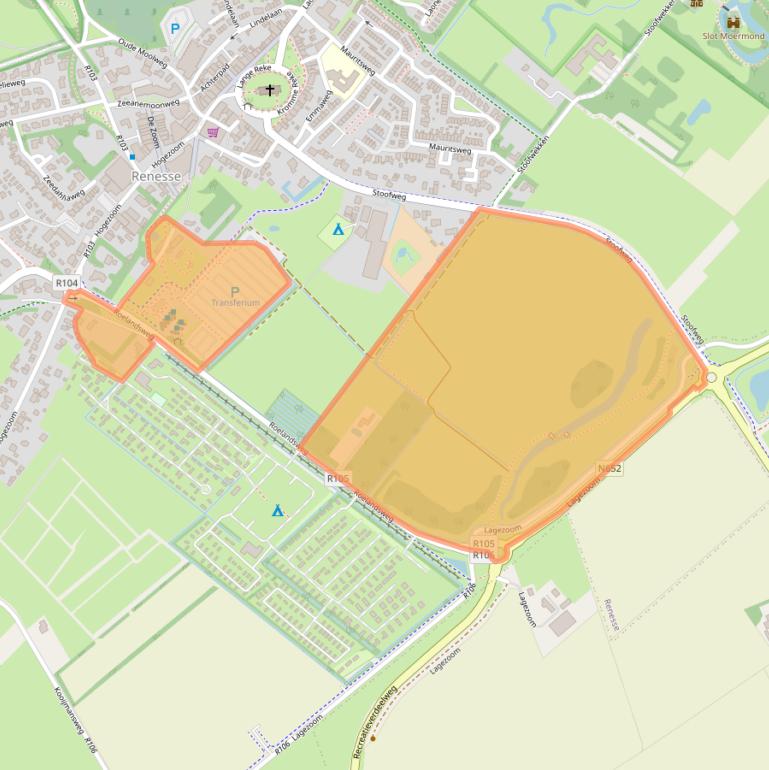 Kaart van postcodegebied 4325CR.