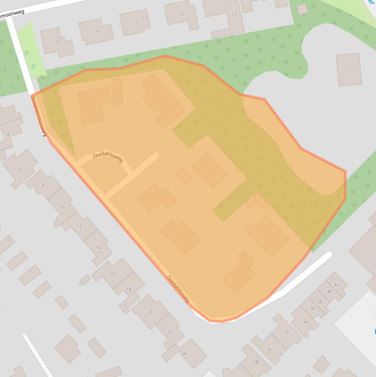Kaart van postcodegebied 4325CT.