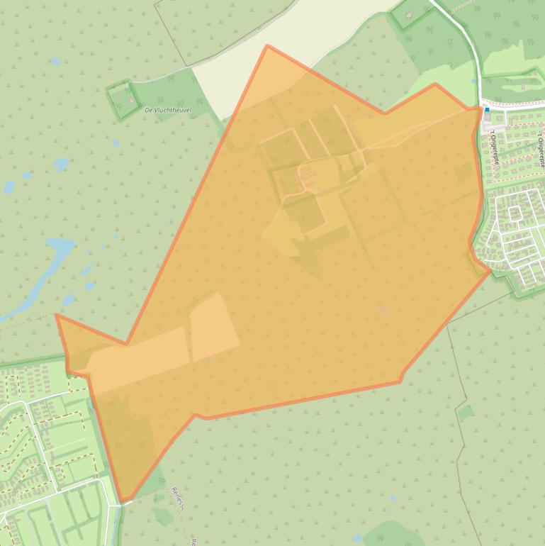 Kaart van postcodegebied 4325DG.