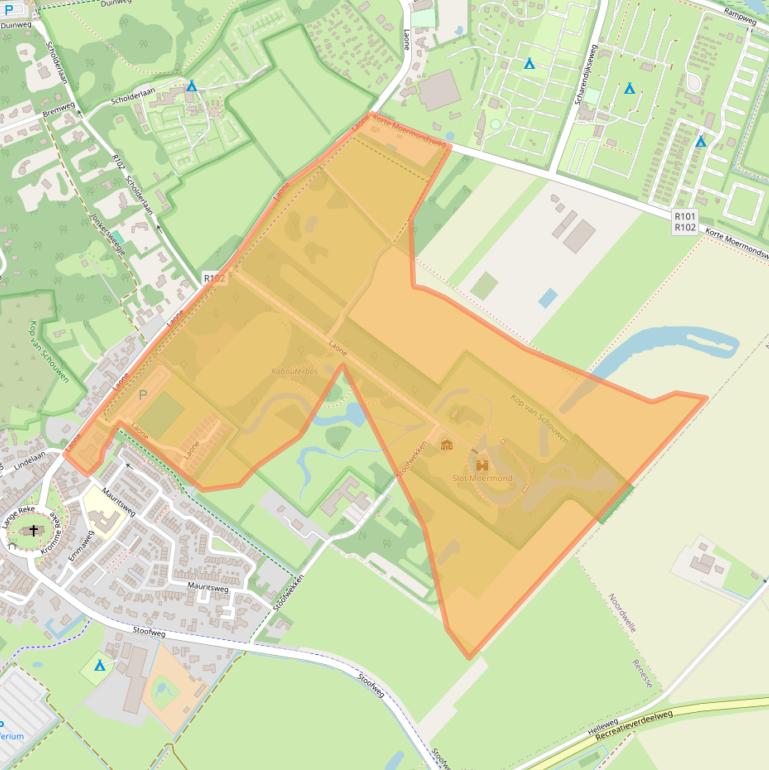 Kaart van postcodegebied 4325EK.