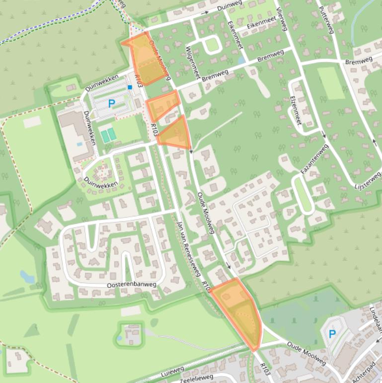 Kaart van postcodegebied 4325GH.