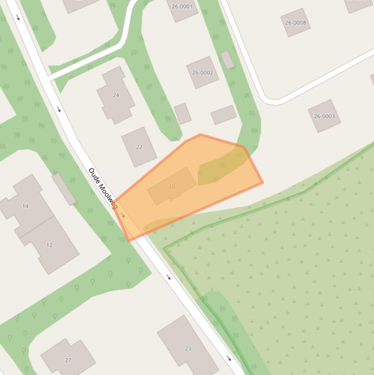 Kaart van postcodegebied 4325GJ.