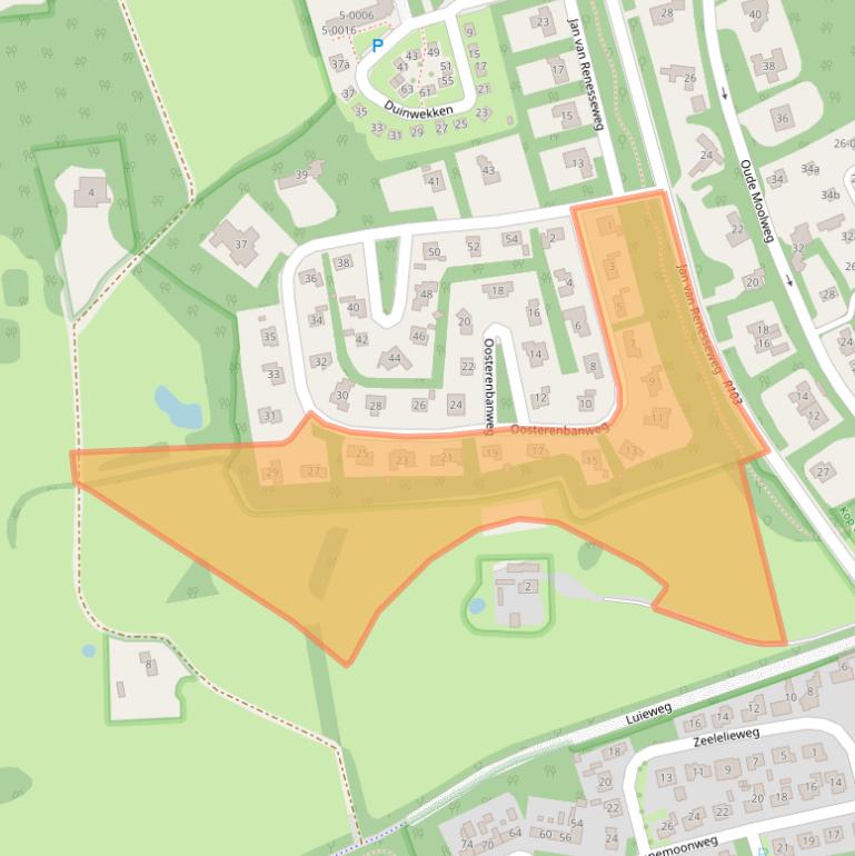 Kaart van postcodegebied 4325GP.