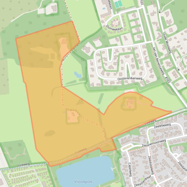 Kaart van postcodegebied 4325GV.