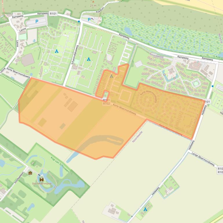 Kaart van postcodegebied 4325LB.