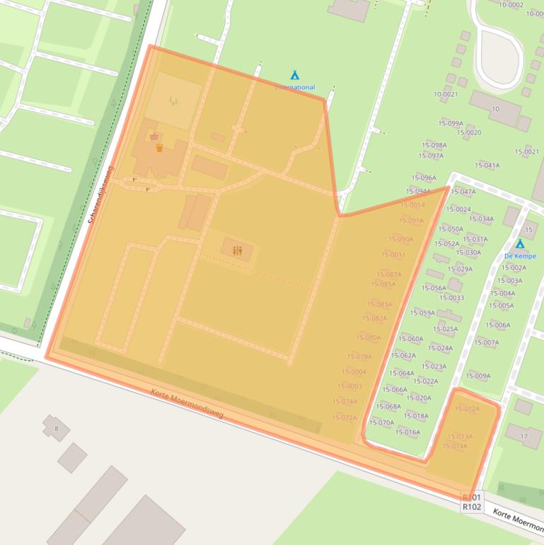 Kaart van postcodegebied 4325LD.