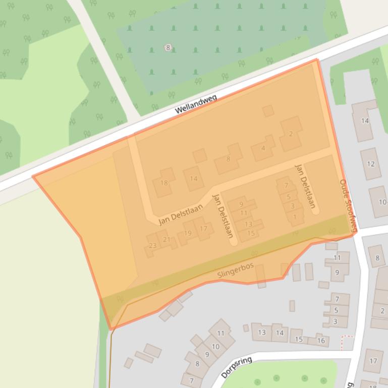 Kaart van postcodegebied 4326AH.