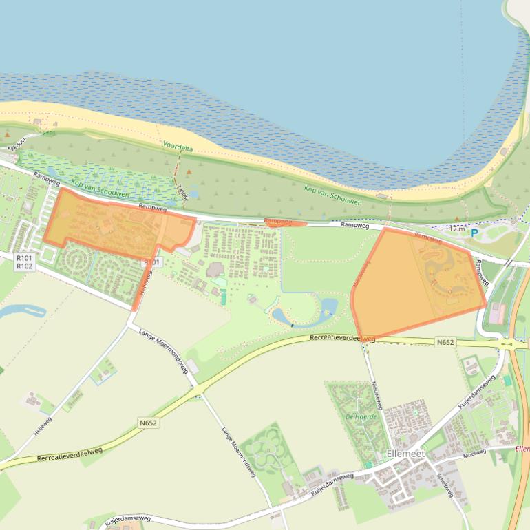 Kaart van postcodegebied 4326LK.