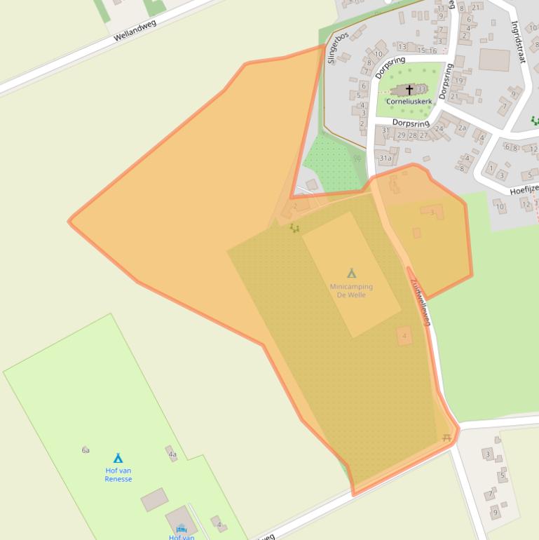 Kaart van postcodegebied 4326SG.