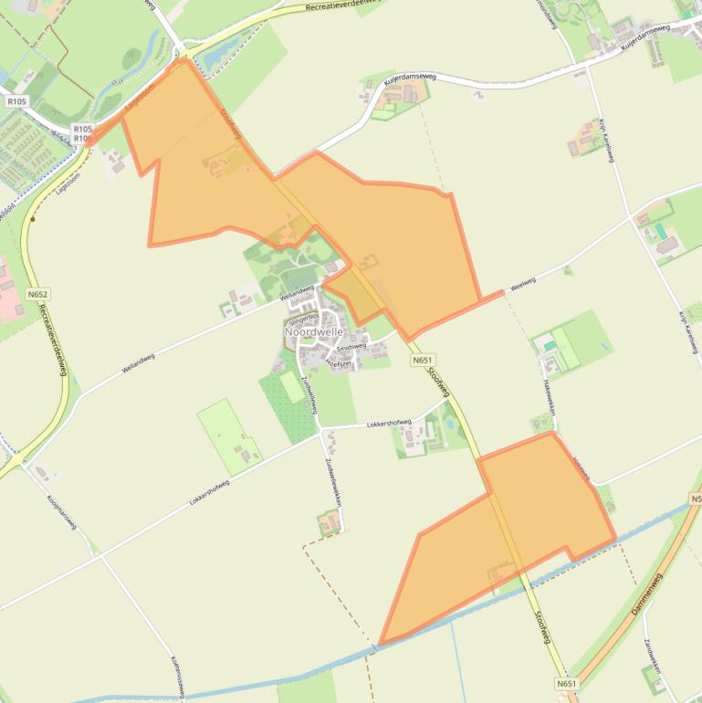 Kaart van postcodegebied 4326SJ.