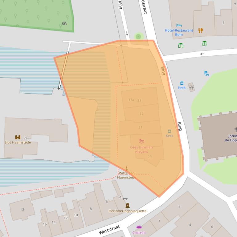 Kaart van postcodegebied 4328AH.