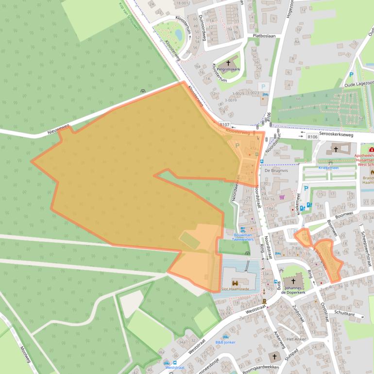 Kaart van postcodegebied 4328AK.