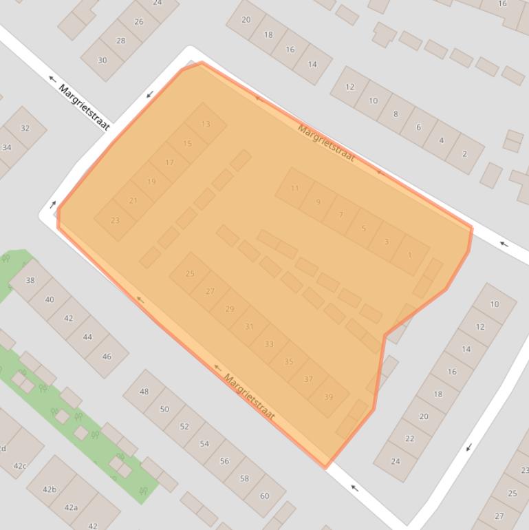 Kaart van postcodegebied 4328BW.