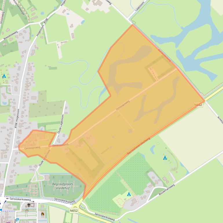 Kaart van postcodegebied 4328EC.